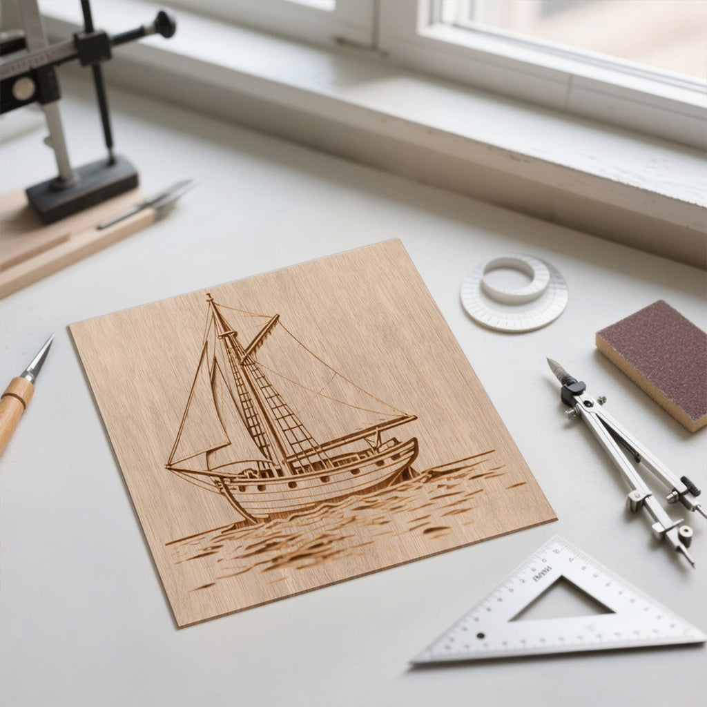 Cosmo Go Sperrholzplatte Walnuss 300*300mm 4-50 Stück