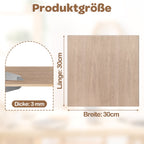 Cosmo Go Sperrholzplatte Walnuss 300*300mm 4-50 Stück