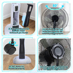 Cosmo Go Standventilator mit Wasserkühlung Ultraschall-Sprühnebel