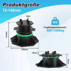 Cosmo Go Stelzlager Höhenverstellbar Plattenlager Terrassenlager