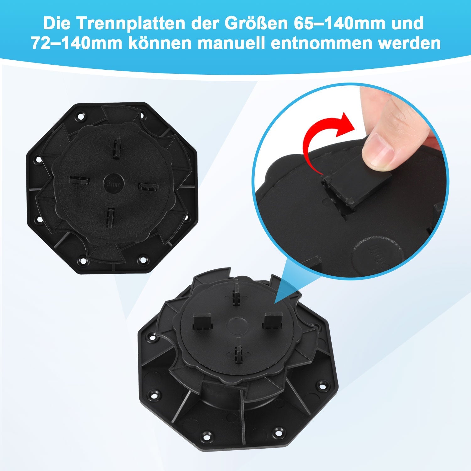 Cosmo Go Stelzlager Höhenverstellbar Plattenlager Terrassenlager