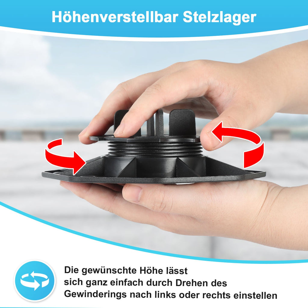 Cosmo Go Stelzlager Höhenverstellbar Plattenlager Terrassenlager