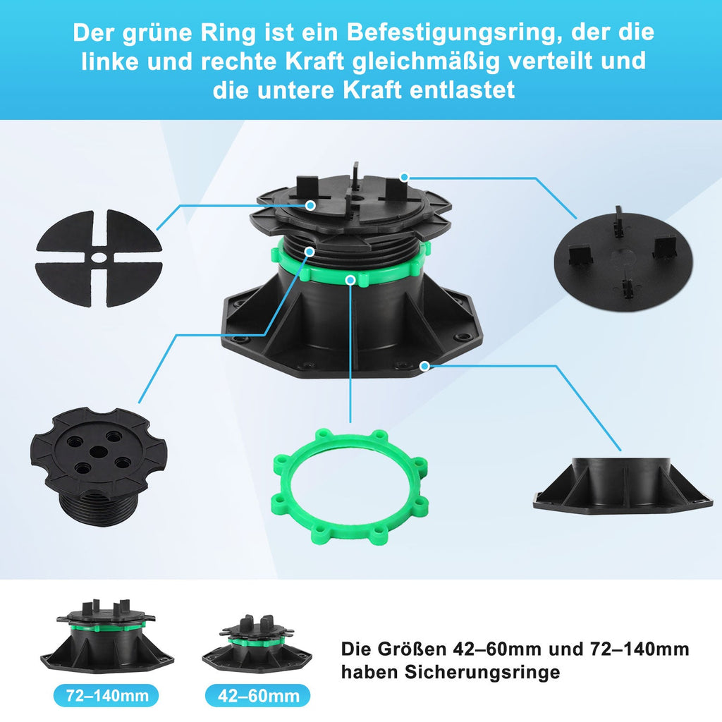 Cosmo Go Stelzlager Höhenverstellbar Plattenlager Terrassenlager