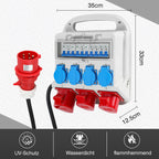 Cosmo Go Wandverteiler 2 x CEE 16A 400V+1 x CEE 32A 400V+4 x 230V 5 Polig