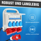 Cosmo Go Wandverteiler 2 x CEE 16A 400V+1 x CEE 32A 400V+4 x 230V 5 Polig