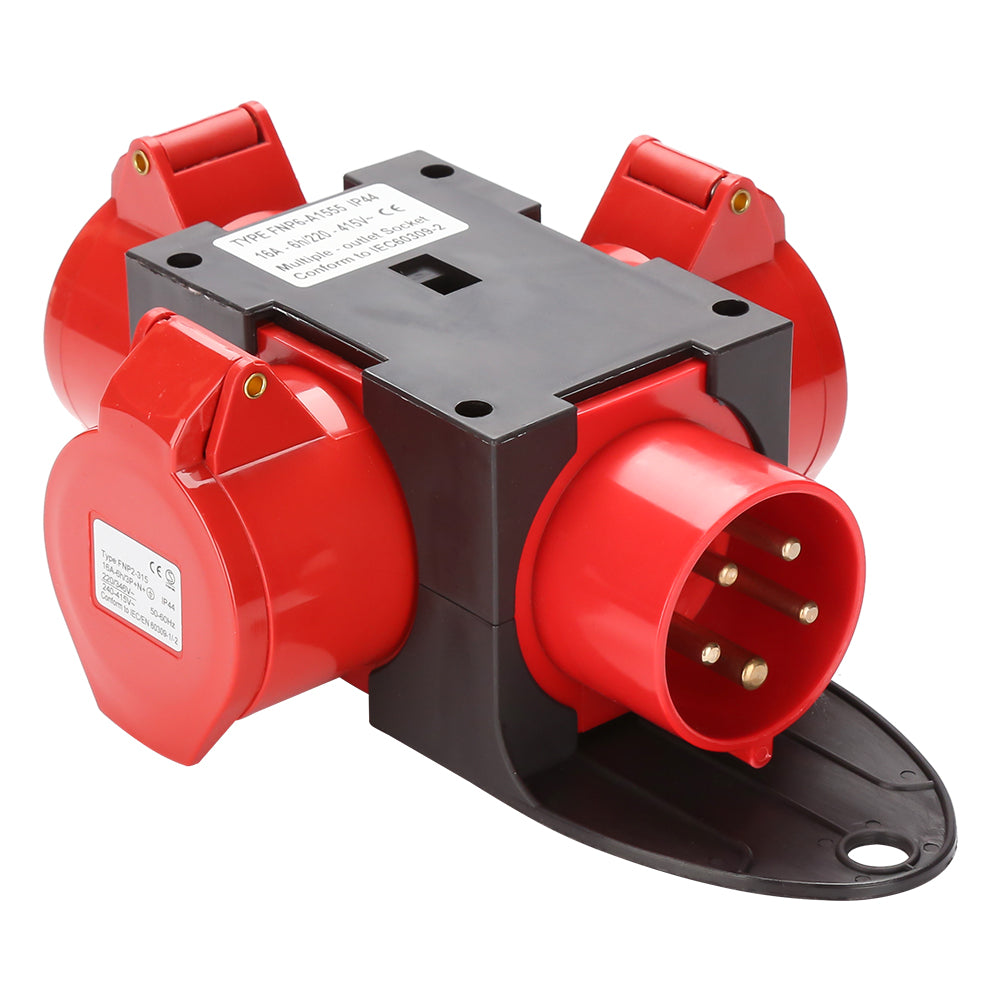 Cosmo Go Adapter Stromverteiler 3 x CEE 400V/16A 5 Polig CEE-Steckdose