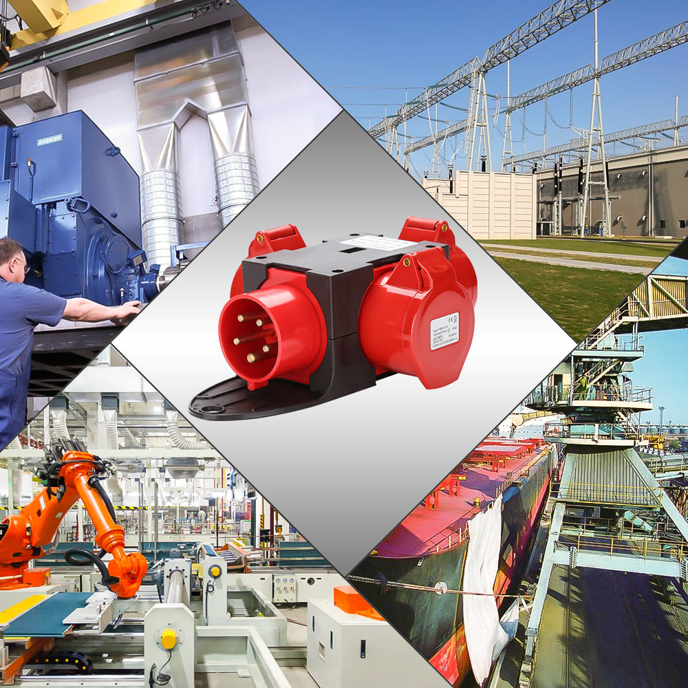 Cosmo Go Adapter Stromverteiler 3 x CEE 400V/16A 5 Polig CEE-Steckdose