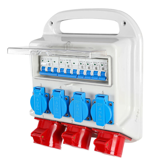 Cosmo Go Wandverteiler 2 x CEE 16A 400V+1 x CEE 32A 400V+4 x 230V 5 Polig Hover Image