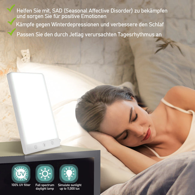 Cosmo Go SAD Tageslichtlampe 11000 LUX Lichttherapie Lampe Main Image