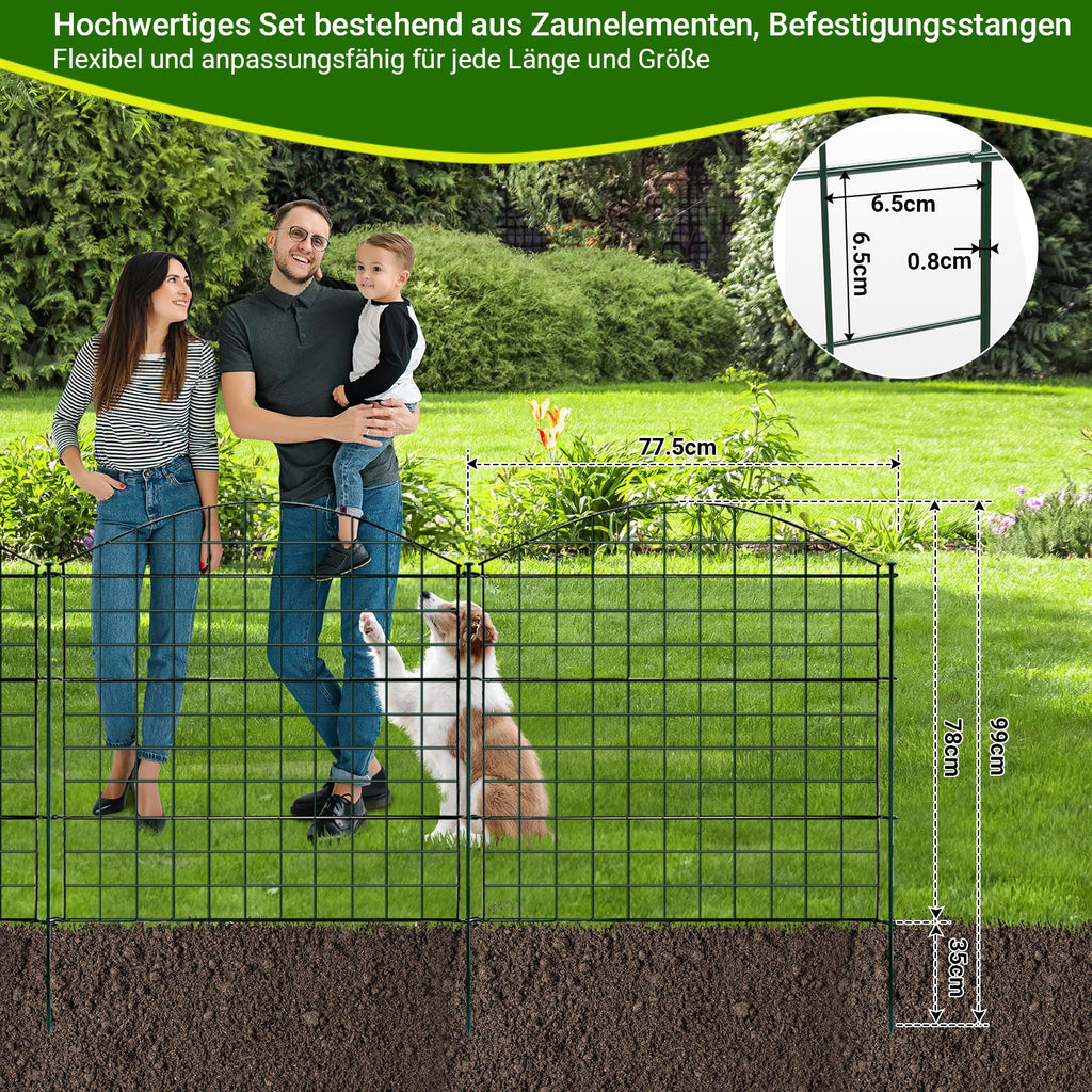 Cosmo Go Teichzaun Gartenzaun 11tlg Set