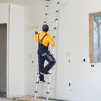 Cosmo Go Teleskopleiter Aluminium Belastbarkeit bis zu 150kg 2.6m-5m mit Stabilisator