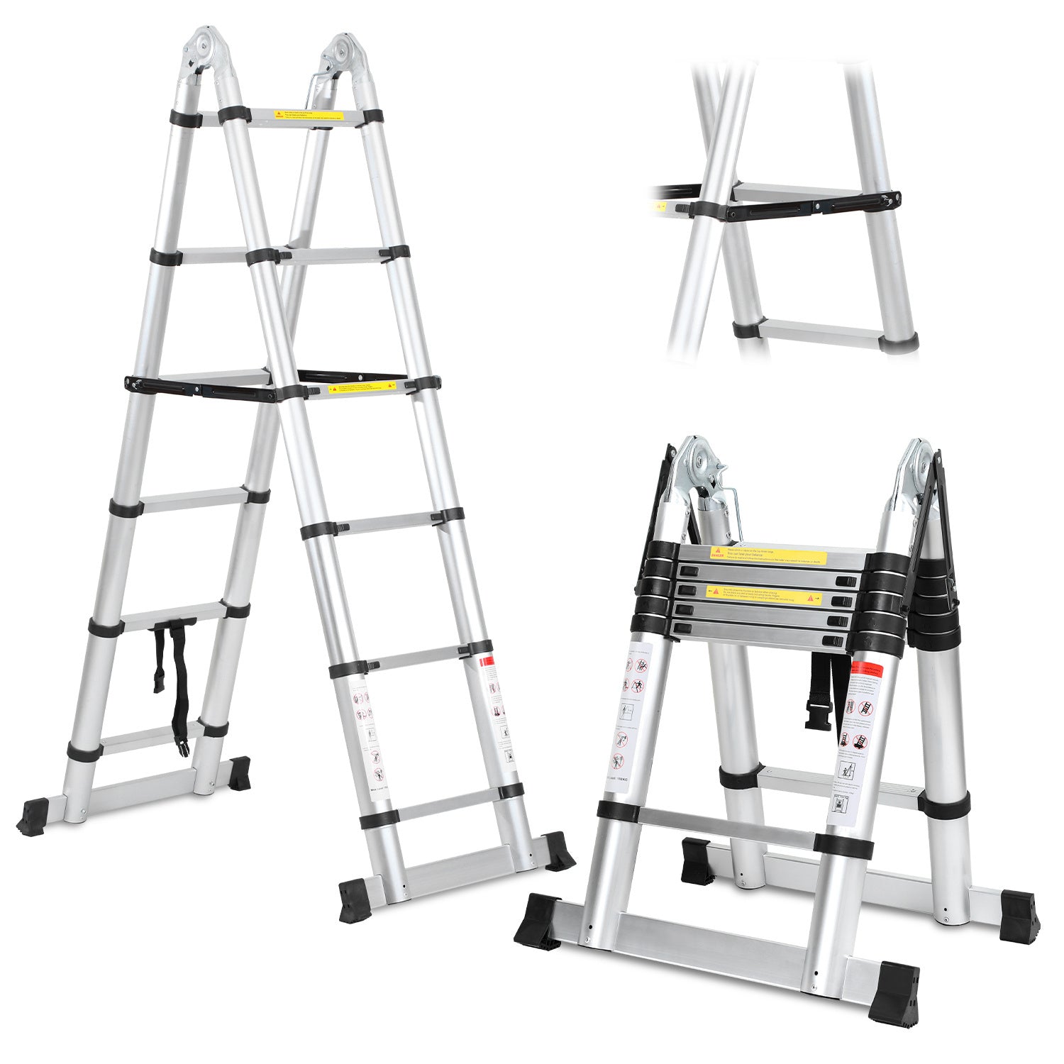 Cosmo Go 3.8m Teleskopleiter Aluminium Bis 150 kg Belastbarkeit