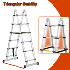 Cosmo Go 3.8m Teleskopleiter Aluminium Bis 150 kg Belastbarkeit