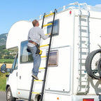 Cosmo Go Teleskopleiter Aluminium mit Abnehmbarem Haken mit Stabilisator