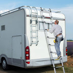 Cosmo Go Teleskopleiter mit 2 Abnehmbarem Haken mit Stabilisator