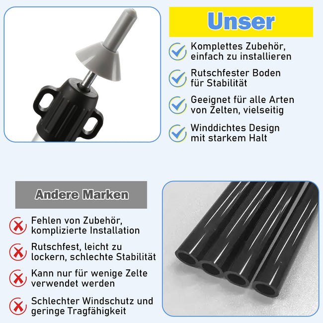 Cosmo Go Teleskopstange für Zelte Verstellbare Aluminium Main Image