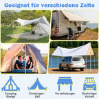 Cosmo Go Teleskopstange für Zelte Verstellbare Aluminium