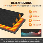 Cosmo Go Tellerwärmer Elektrisch 12 Teller Wärmer 200W