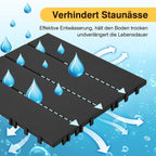 Cosmo Go Terrassenfliesen Kunststoffboden 30x30cm 11 Stück