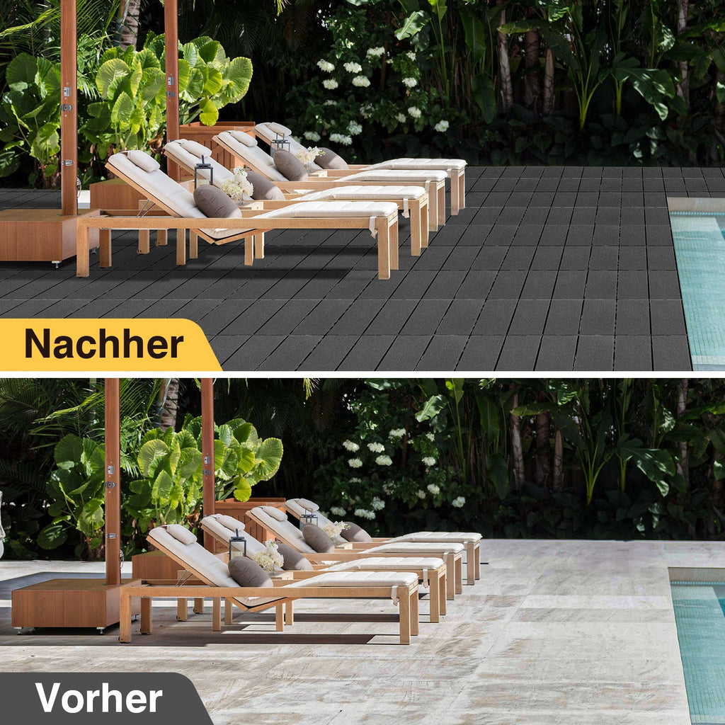 Cosmo Go Terrassenfliesen Kunststoffboden 30x30cm 11 Stück