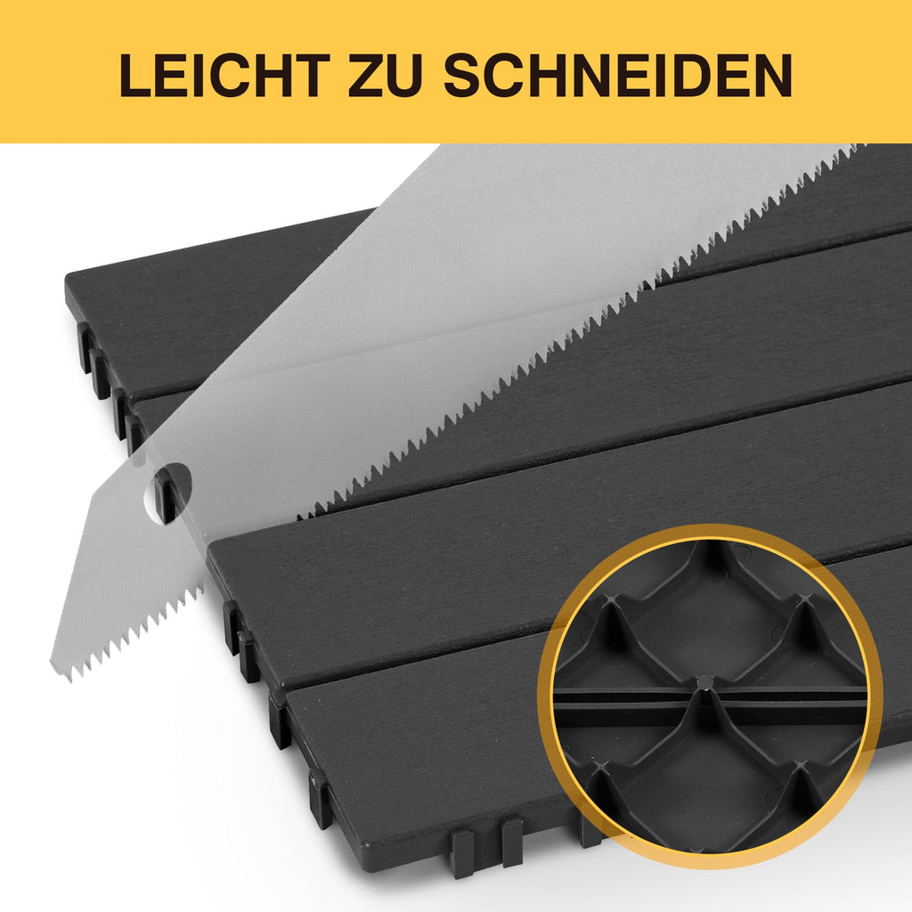 Cosmo Go Terrassenfliesen Kunststoffboden 30x30cm 11 Stück