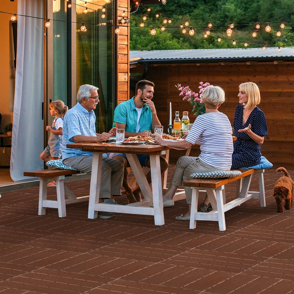 Cosmo Go Terrassenfliesen Kunststoffboden 30x30cm 11 Stück