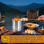 Cosmo Go Tischkamin Tischfeuerstelle Rauchfreie Edelstahl