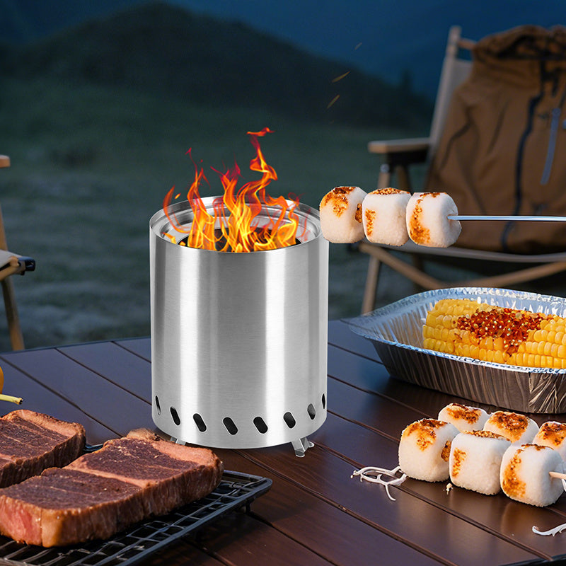 Cosmo Go Tischkamin Tischfeuerstelle Rauchfreie Edelstahl