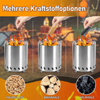 Cosmo Go Tischkamin Tischfeuerstelle Rauchfreie Edelstahl