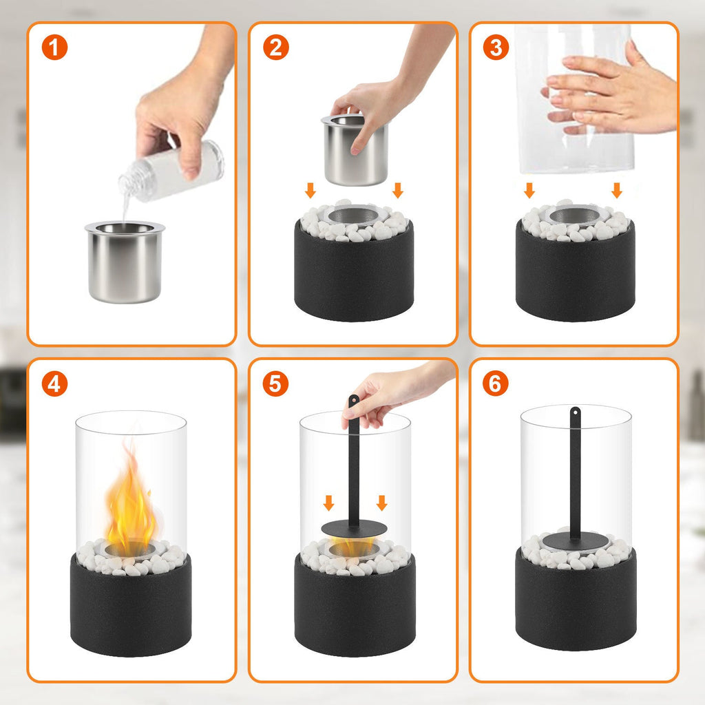 Cosmo Go Tischkamin Tischfeuer Bio Ethanol 170ml