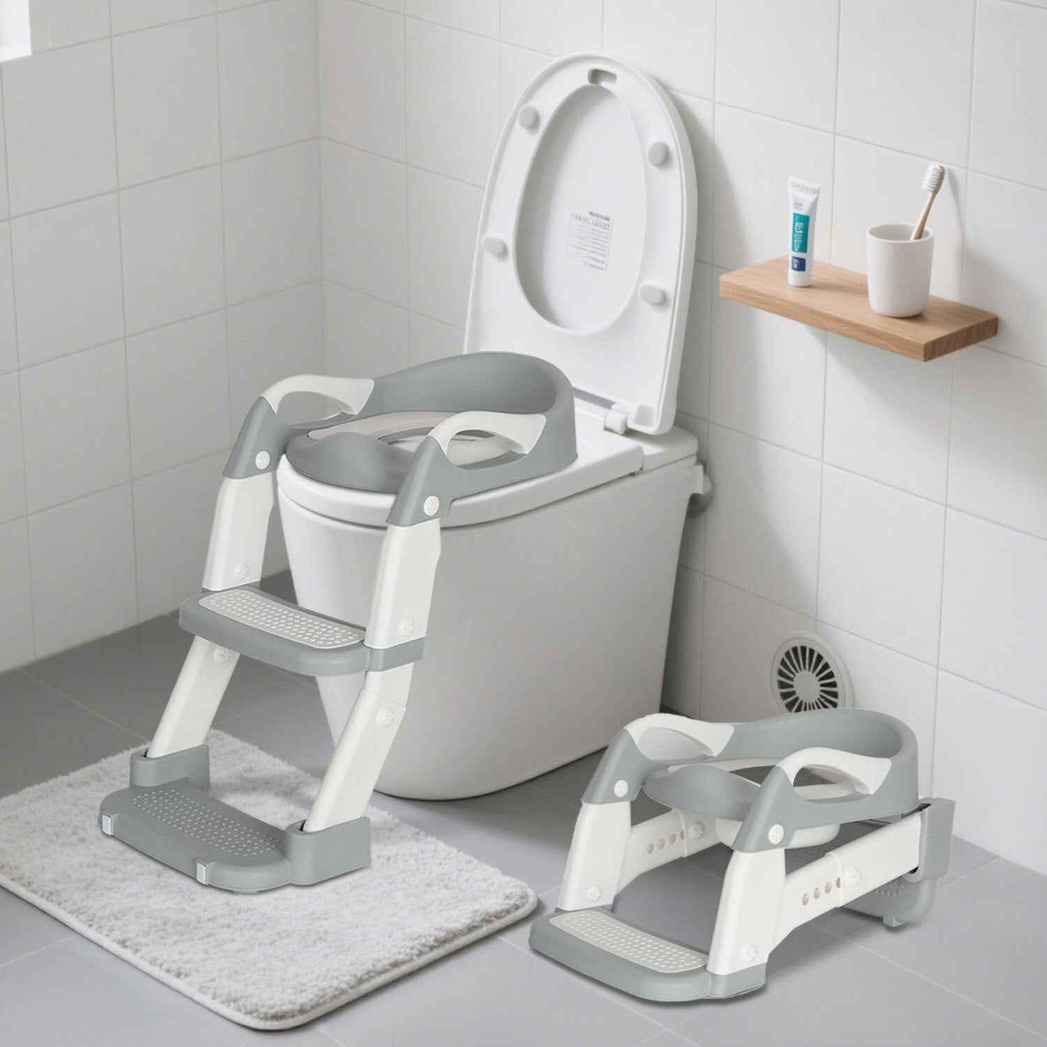 Cosmo Go Toilettensitz mit Treppe 2-in-1 Toilettentrainer