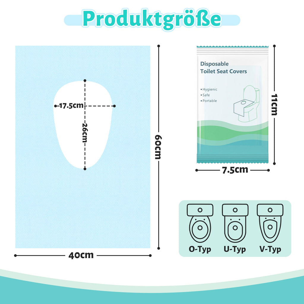 Cosmo Go Toilettensitzbezug WC Einweg 60x40cm