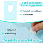 Cosmo Go Toilettensitzbezug WC Einweg 60x40cm