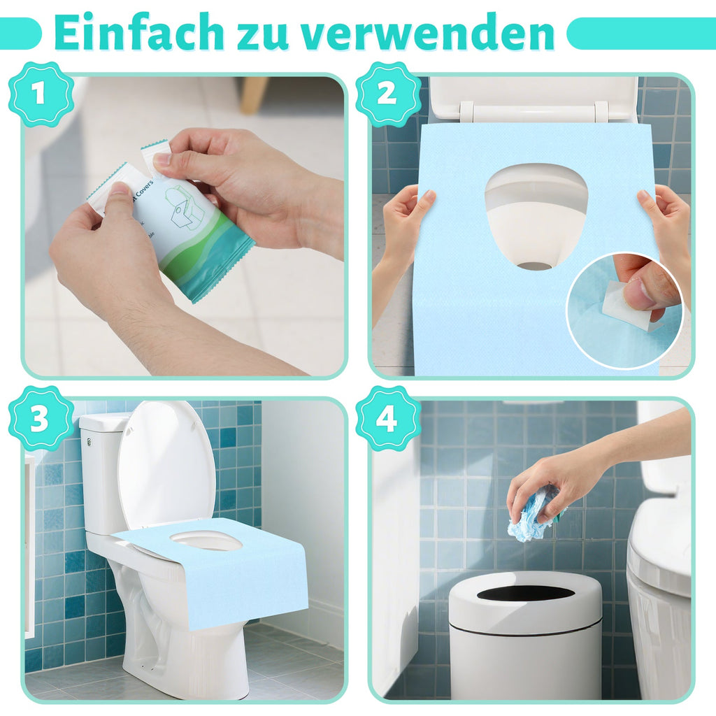 Cosmo Go Toilettensitzbezug WC Einweg 60x40cm