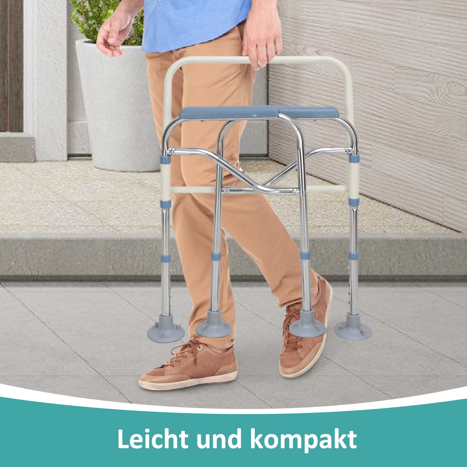 Cosmo Go Toilettenstuhl Faltbar Höhenverstellbar inkl. Eimer