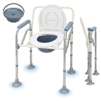 Cosmo Go Toilettenstuhl Faltbar Höhenverstellbar inkl. Eimer