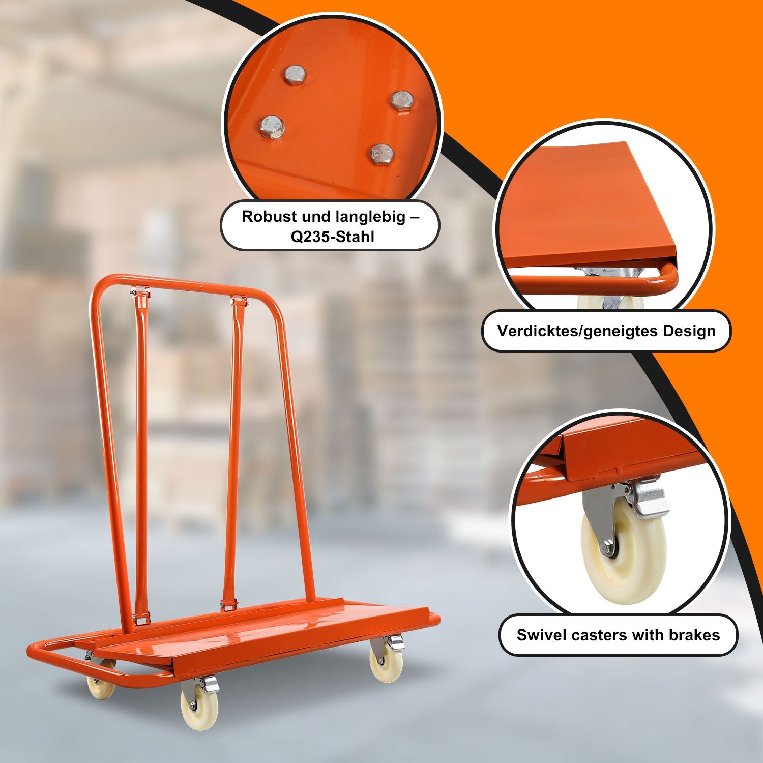 Cosmo Go Plattenwagen Transportwagen bis 1000kg
