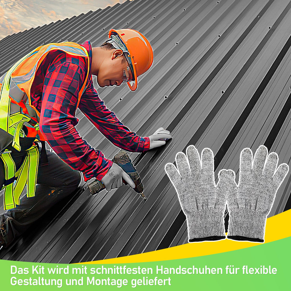 Cosmo Go Trapezblech Dachblech Verzinkt Anthrazit / Grün 12x