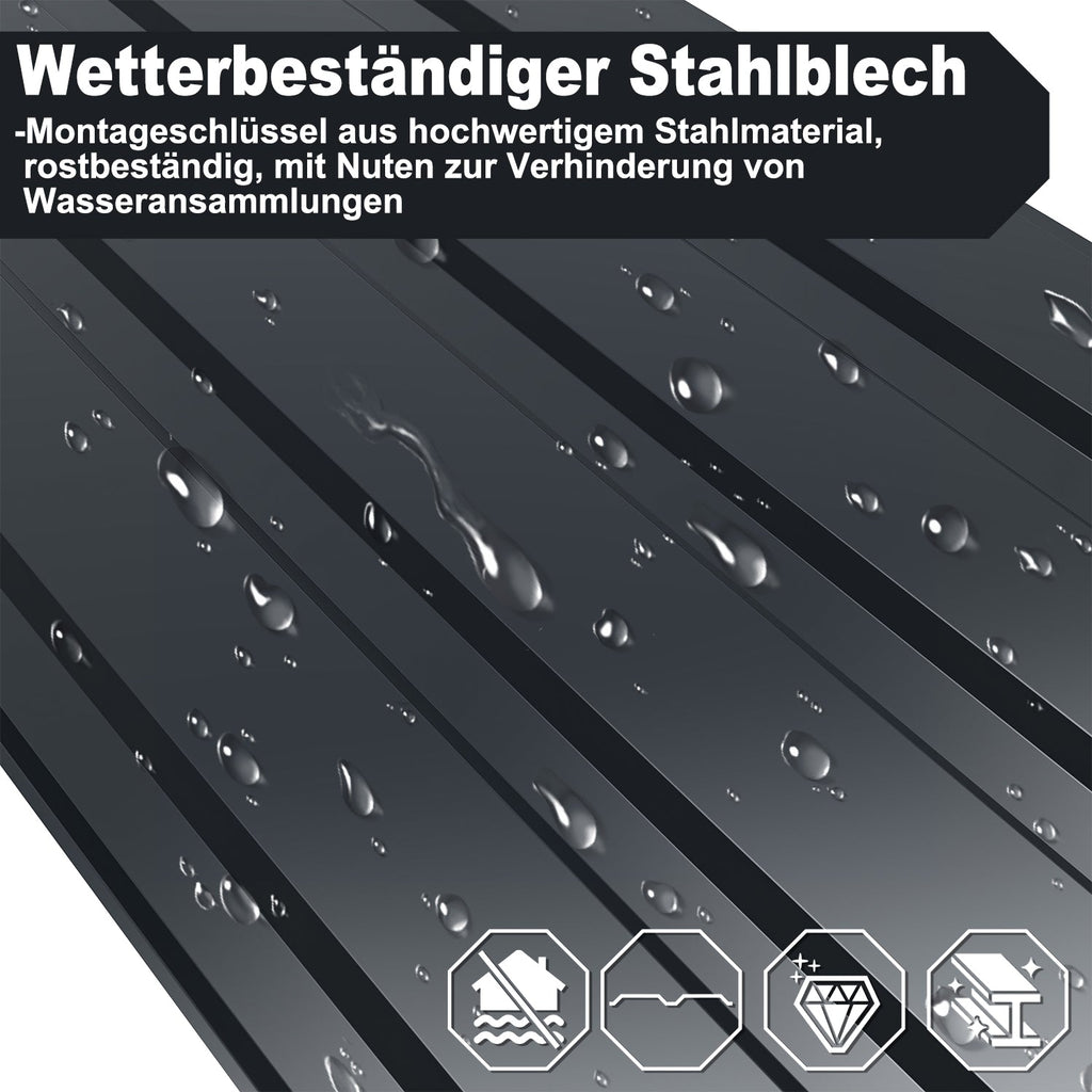 Cosmo Go 12X Dachblech Trapezblech Metall Anthrazit/Grün
