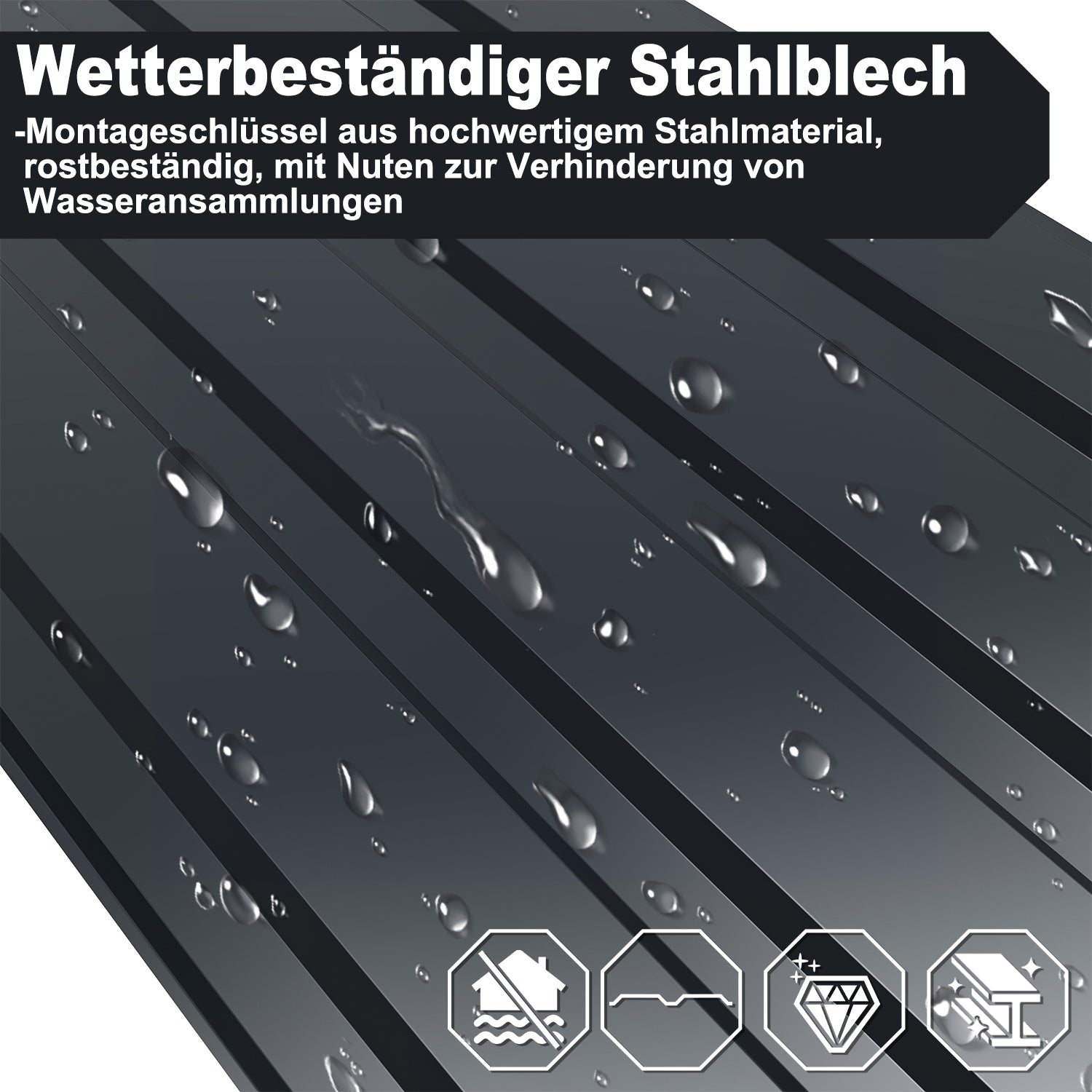 Cosmo Go 12X Dachblech Trapezblech Metall Anthrazit/Grün