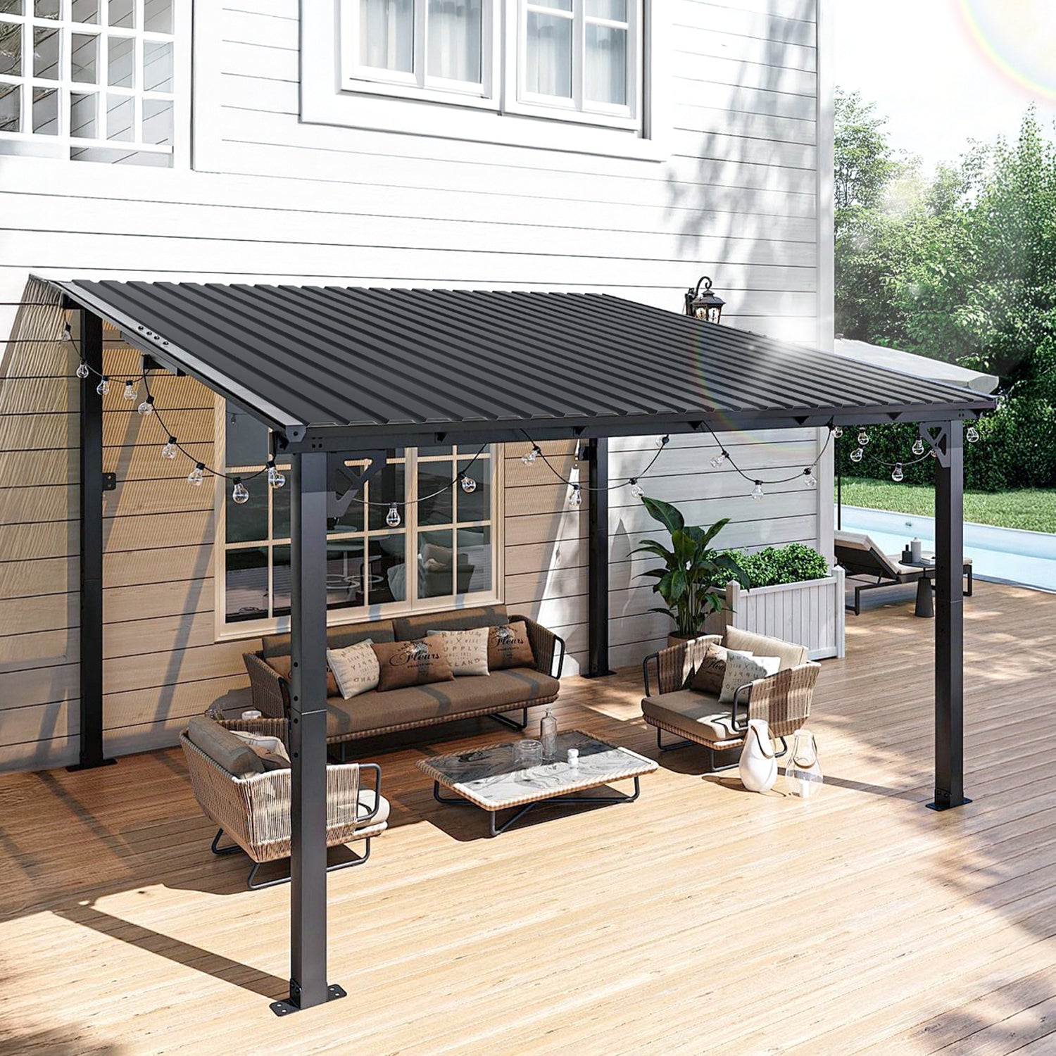 Cosmo Go 12X Dachblech Trapezblech Metall Anthrazit/Grün