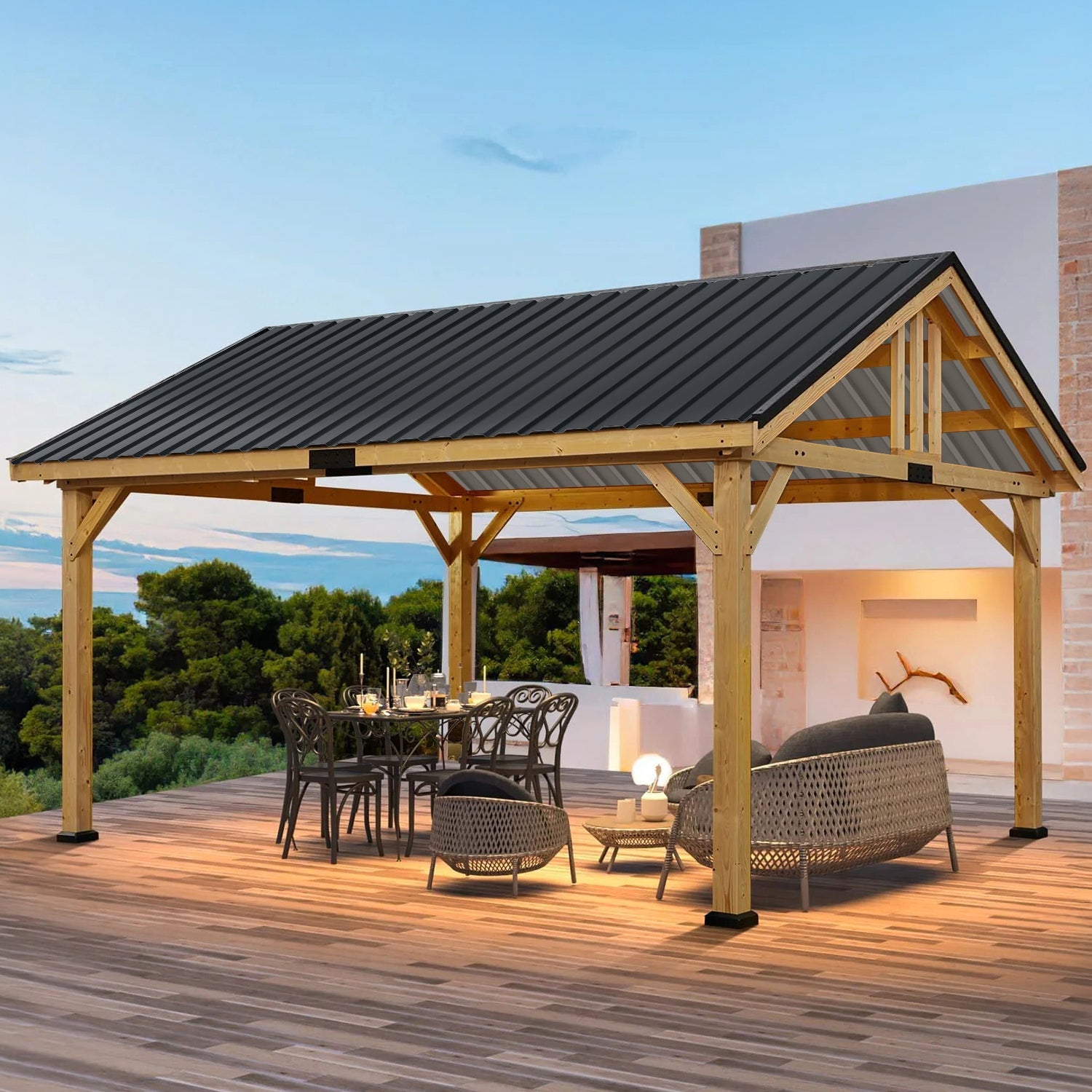 Cosmo Go 12X Dachblech Trapezblech Metall Anthrazit/Grün