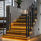 Cosmo Go Treppengeländer U-förmige Quadratisch Bodenmontage