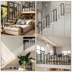 Cosmo Go Treppengeländer U-förmige Quadratisch Bodenmontage