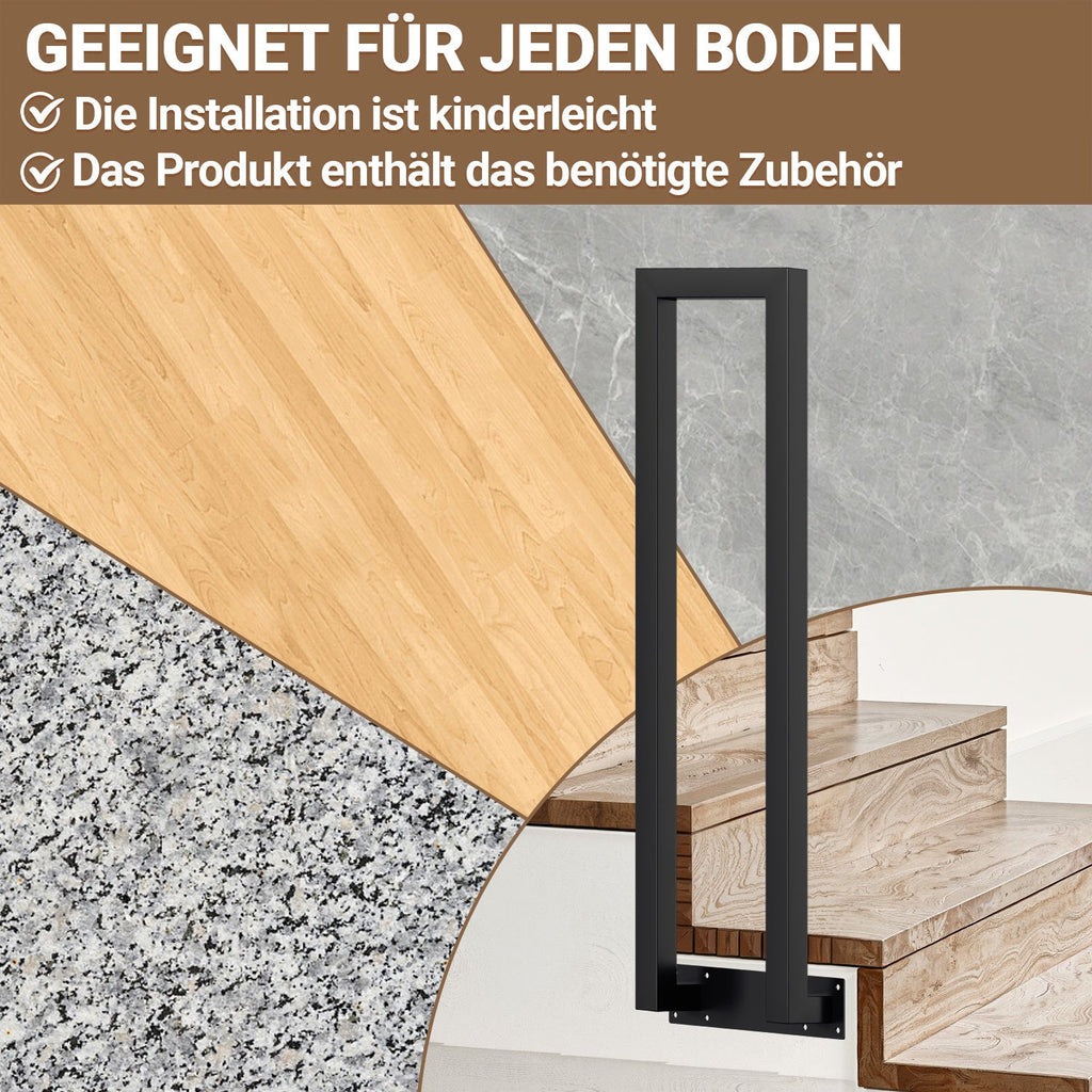 Cosmo Go Treppengeländer U-förmige Quadratisch Seitenmontage