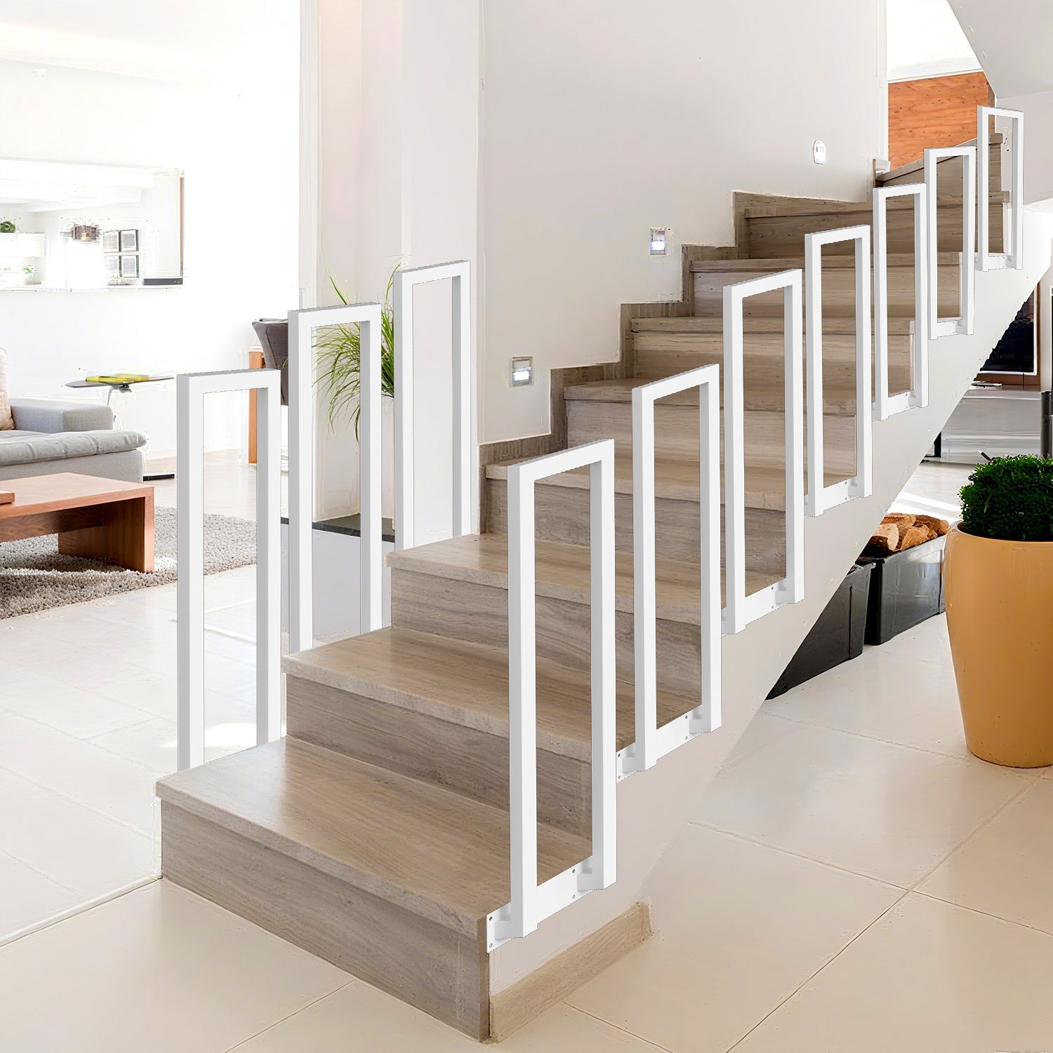 Cosmo Go Treppengeländer U-förmige Quadratisch Seitenmontage