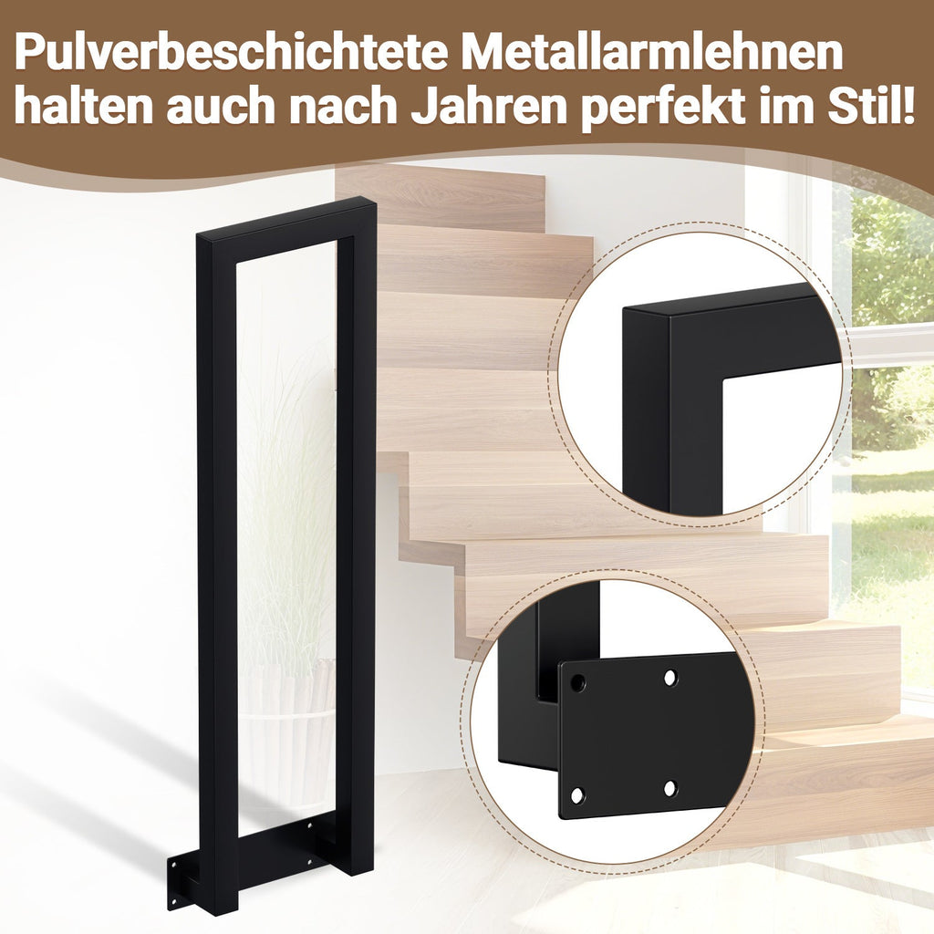 Cosmo Go Treppengeländer U-förmige Quadratisch Seitenmontage