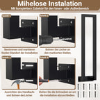 Cosmo Go Treppengeländer U-förmige Quadratisch Seitenmontage