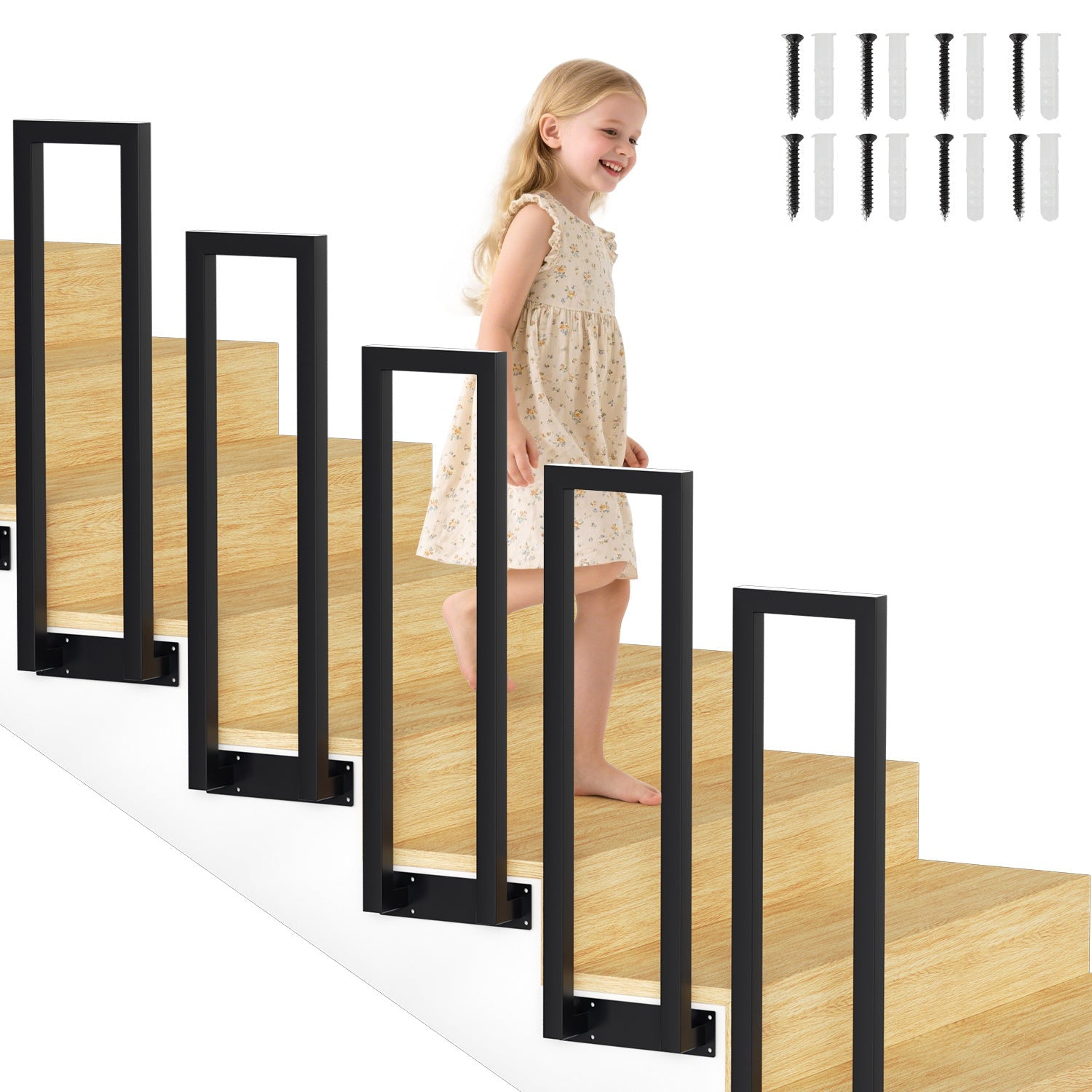 Cosmo Go Treppengeländer U-förmige Quadratisch Seitenmontage