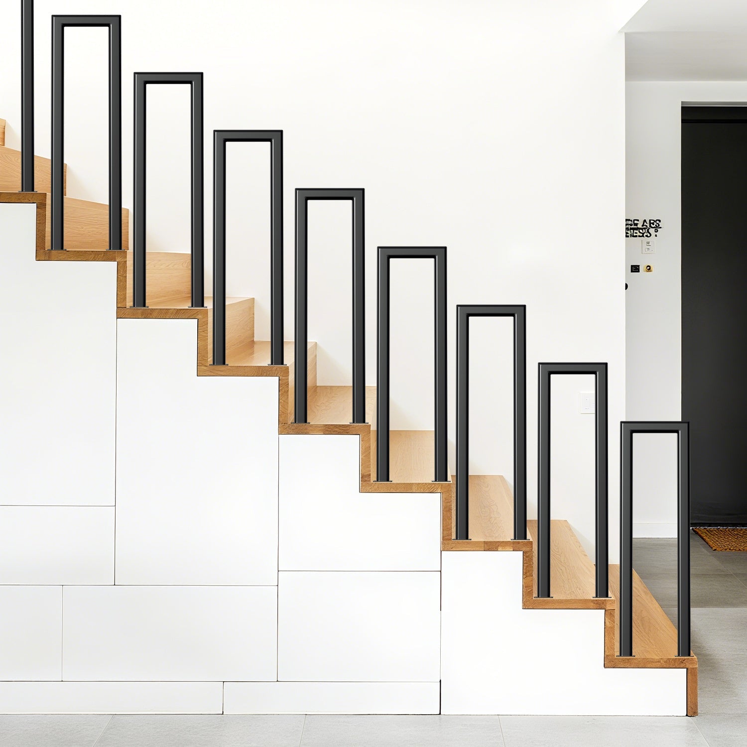 Cosmo Go Treppengeländer U-förmige Ellipsen Bodenmontage